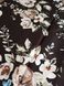 Комплект постільної білизни європейський сатин Квіти, Коричневий, Европейський, 2х70х70