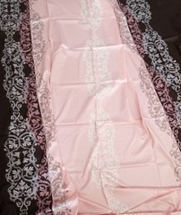 Комплект постельного белья европейский сатин Маркиза, Розовый, Европейский, 2х70х70