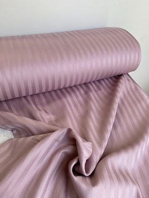 Комплект постільної білизни сатин страйп двоспальний темно рожевий, Рожевий, Двоспальний, 2х70х70